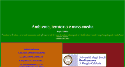 Desktop Screenshot of massmedia.unirc.it